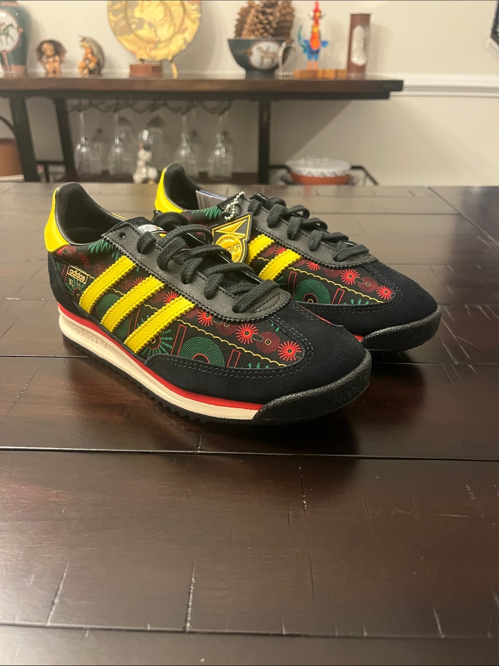 Adidas SL72 RS Jamaica Bob Marley Shoes Sneakers Reggae Mens Sz 5.5 / Womens 6.5